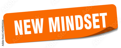 new mindset sticker. new mindset label