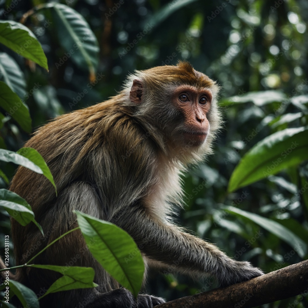 monkey in jungle monkey in jungle