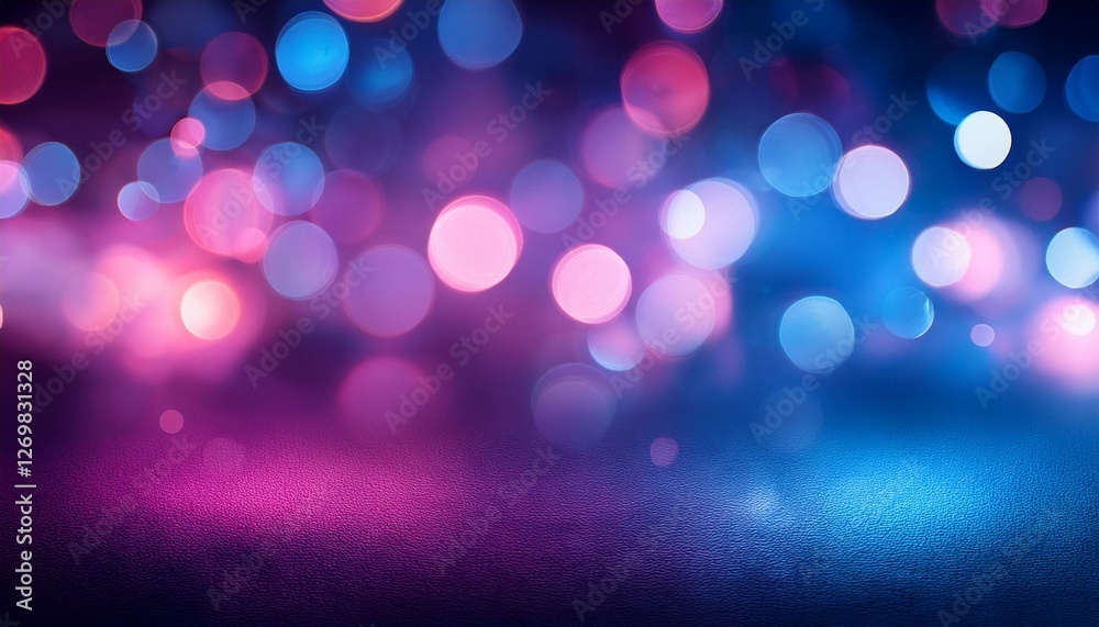 Obraz premium background with blue purple and pink bokeh effects