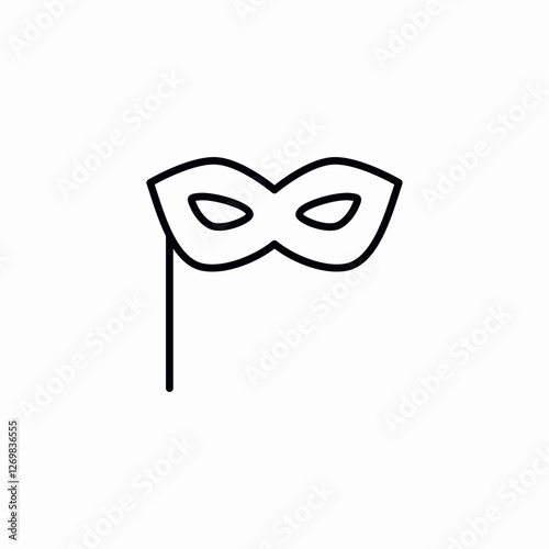 eye mask party icon sign vector