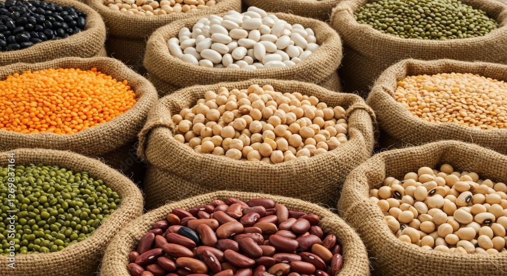 Obraz premium variety of lentils