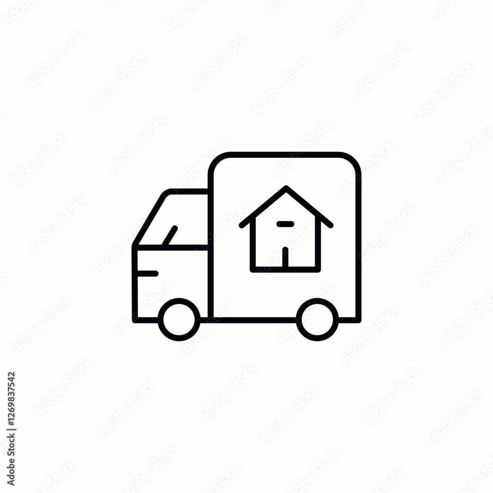 moving furniture services icon sign vector moving furniture services icon sign vector