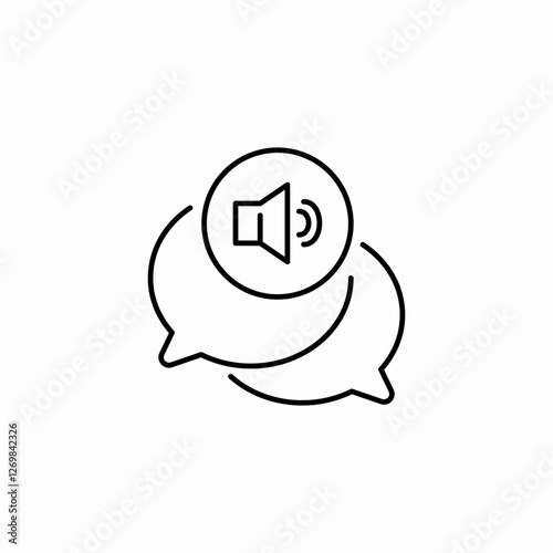 audio text icon sign vector