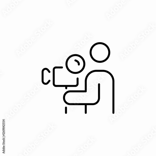 camera crew icon sign vector