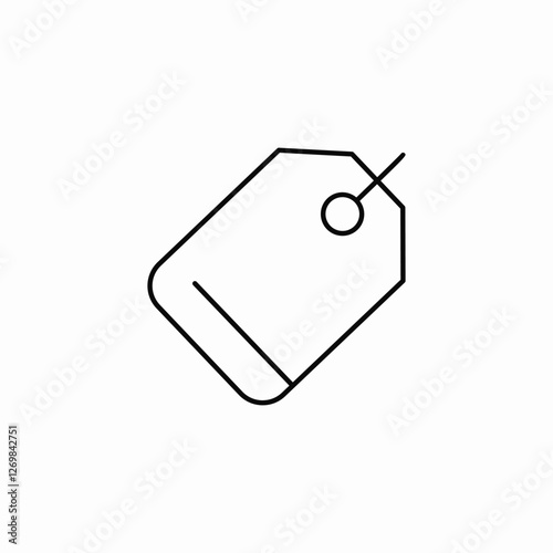 clothing tag icon sign vector