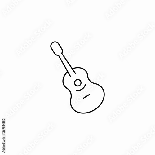 instrument guitar icon sign vector