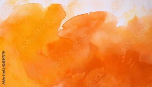 vibrant orange watercolor texture background for artistic design projects