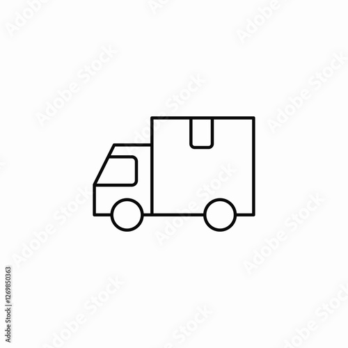 van delivery icon sign vector