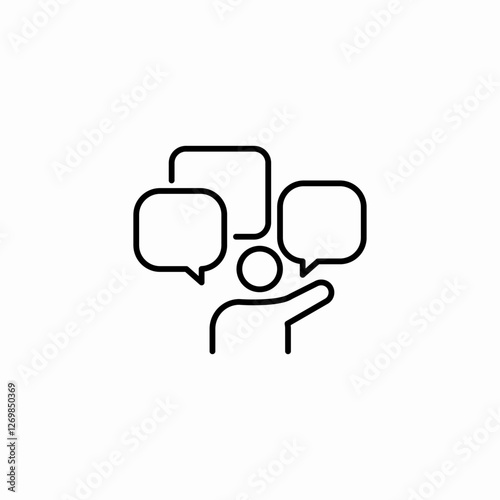 user comments icon sign vector