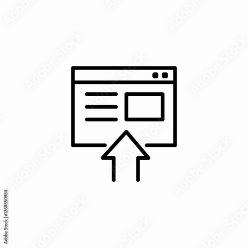 website insert icon sign vector