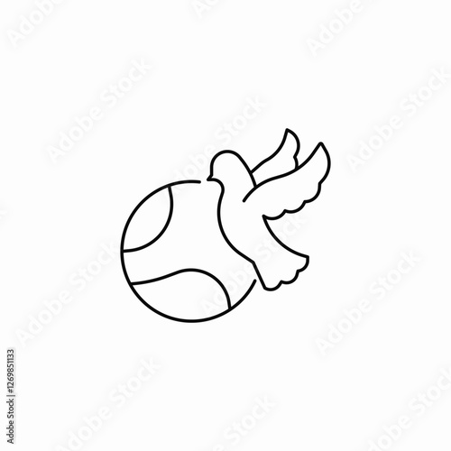 world peace icon sign vector