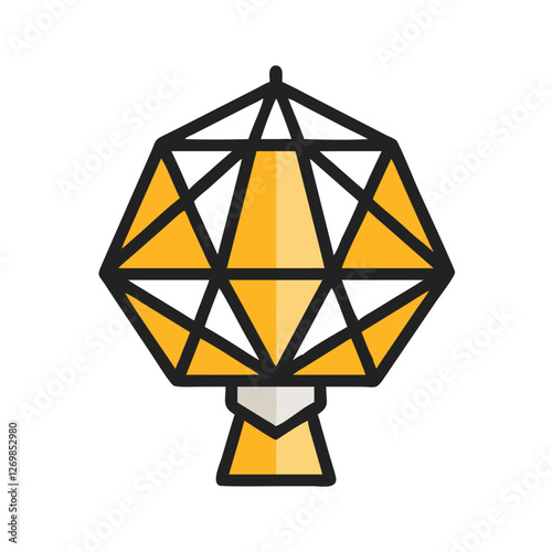 modern interior equipment. Chandeliers, lamps on desk and floor. colorful vector icon Lamp icon, on withe background 