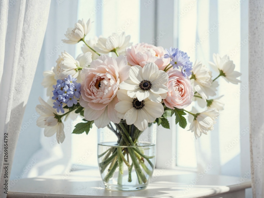 Obraz premium Ethereal Spring Harmony by the Window