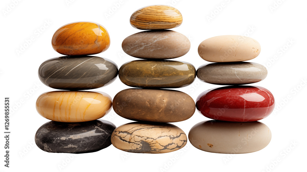 Balanced Stones Natural Zen Spa Therapy, Calm Relaxation with Peaceful Rock Arrangement, isolated on transparent background. Balanced Stones Natural Zen Spa Therapy, Calm Relaxation with Peaceful Rock Arrangement, isolated on transparent background.
