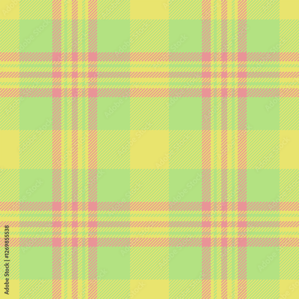 Nostalgia tartan texture background, collage seamless fabric check. Wide pattern plaid vector textile in green and yellow colors. Nostalgia tartan texture background, collage seamless fabric check. Wide pattern plaid vector textile in green and yellow colors.