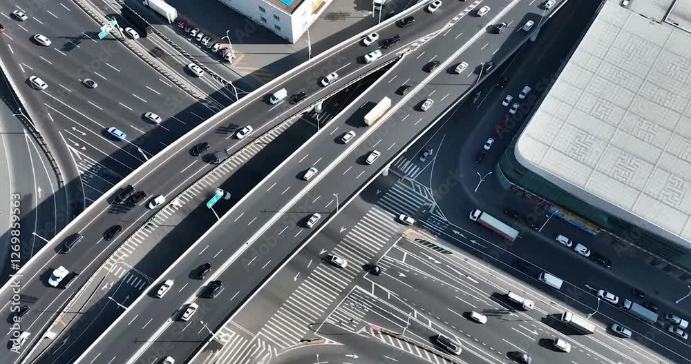 Drone view of a city Drone view of a city