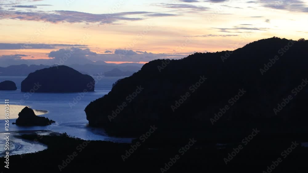 Nature video background from Phang Nga Bay Viewpoint, Samet Nang Chee, offering a beautiful wide-angle view of the sea. Nature video background from Phang Nga Bay Viewpoint, Samet Nang Chee, offering a beautiful wide-angle view of the sea.