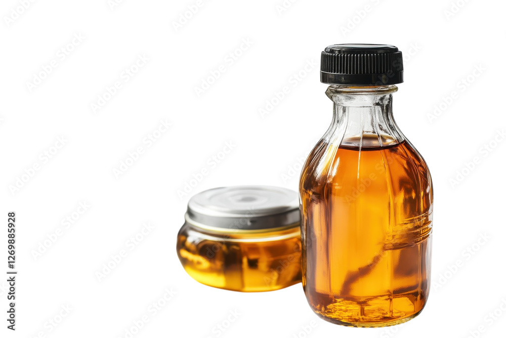 Exploring the joy of cycling with honey and natural energy boosts at sunset isolated on transparent background Exploring the joy of cycling with honey and natural energy boosts at sunset isolated on transparent background