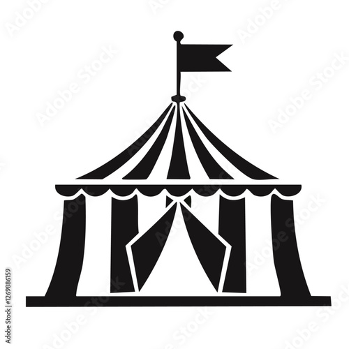 circus tent vector illustration