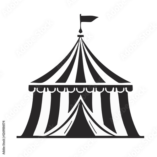 circus tent vector illustration