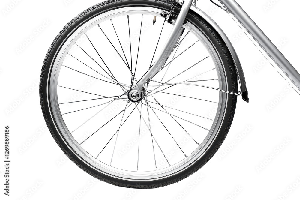 Elegant close-up of a bicycle wheel showcasing intricate spoke design on a minimalist background isolated on transparent background Elegant close-up of a bicycle wheel showcasing intricate spoke design on a minimalist background isolated on transparent background
