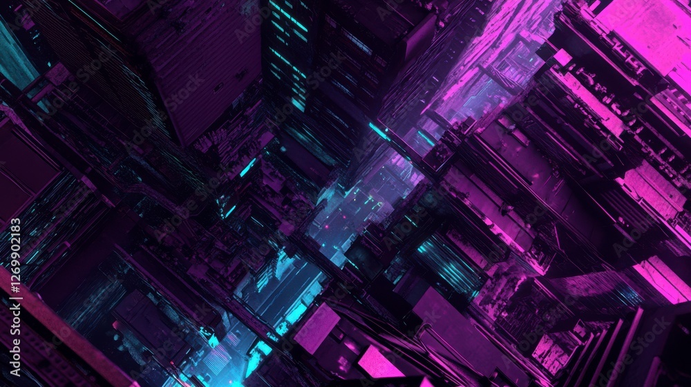 Abstract Futuristic Cityscapes: A Geometric Urban Design Abstract Futuristic Cityscapes: A Geometric Urban Design