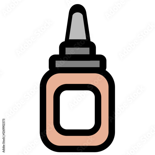 Nasal drops - clean and modern pharmacy and medicine icon