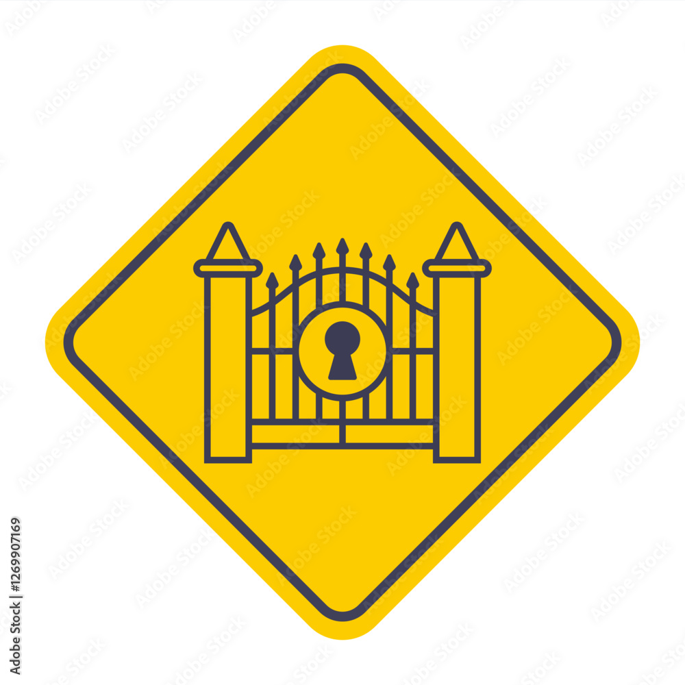 icon iron gates in a private house. closed car gates. icon iron gates in a private house. closed car gates.