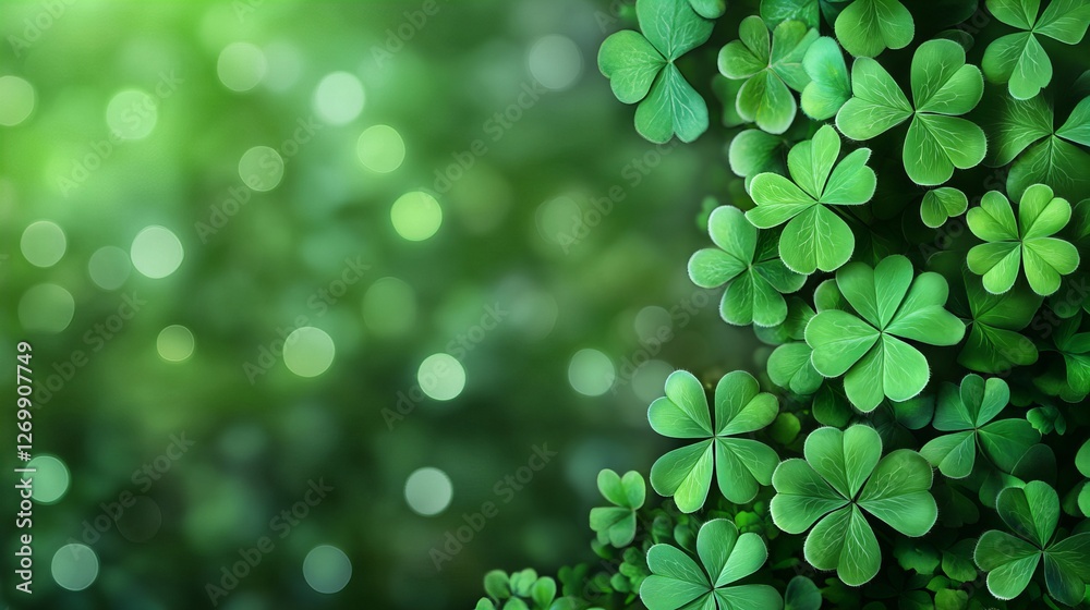 Vibrant green clover leaves symbolizing nature, luck, and Irish heritage. Perfect for St. Patrick’s Day, spring themes, and botanical designs. Vibrant green clover leaves symbolizing nature, luck, and Irish heritage. Perfect for St. Patrick’s Day, spring themes, and botanical designs.