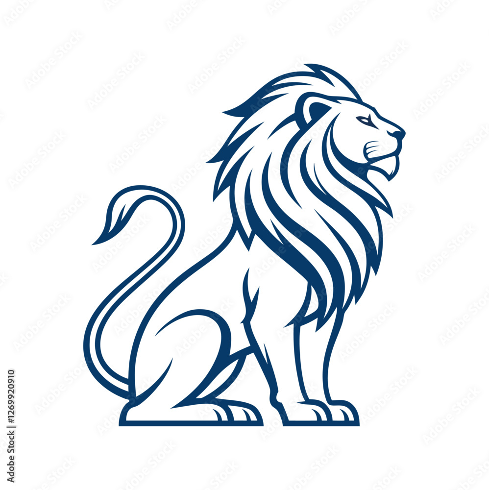 majestic logo of a lion
