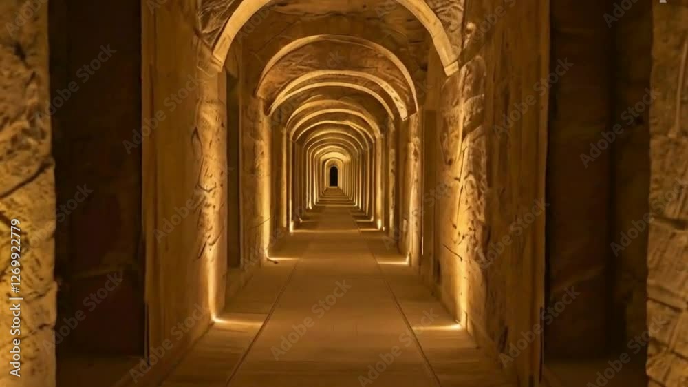 Ancient Arches: Golden Sunlight Illuminating Timeless Stone Tunnel Passage
Ancient Arches: Golden Sunlight Illuminating Timeless Stone Tunnel Passage