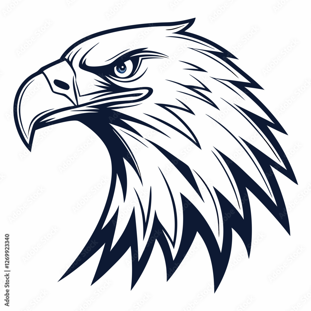 Obraz premium Vector eagle design for logo and mascot