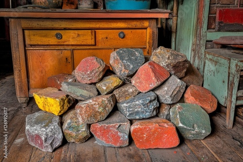 At the base of the Western Wall in Jerusalem, under Robinson's Arch, there is a massive pile of giant stones, thought to be leftover from the Second Jewish Temple, which the Romans destroyed in 70 photo