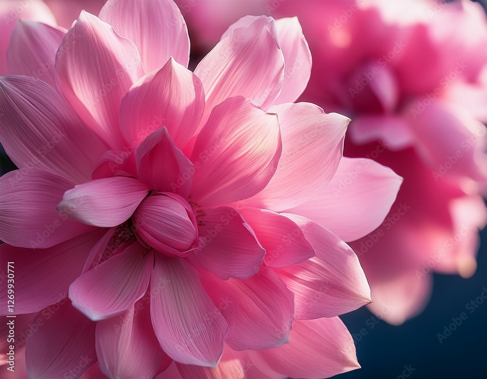 Fototapeta premium pink petals in motion