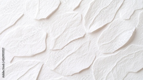 White textured leaf pattern background design