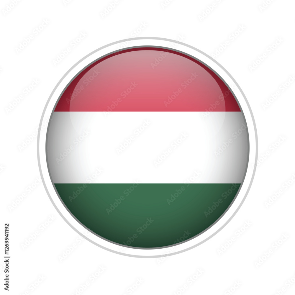 Hungary Flag Sphere Vector Hungary Flag Sphere Vector