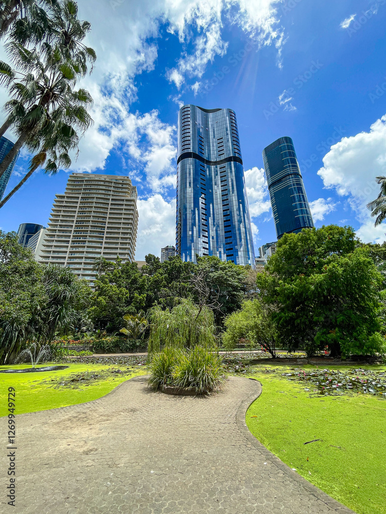 Oakman's Lagoon in Brisbane's Botanic Garden, Australia