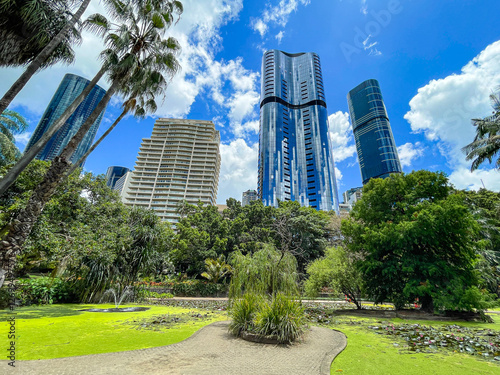 Obraz na płótnie Oakman's Lagoon in Brisbane's Botanic Garden, Australia w salonie