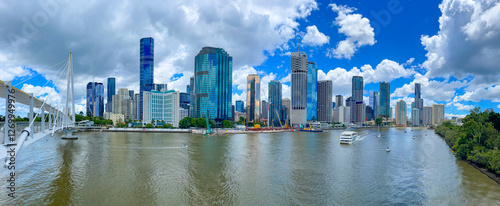 Obraz na płótnie Brisbane city in Queensland, Australia w salonie