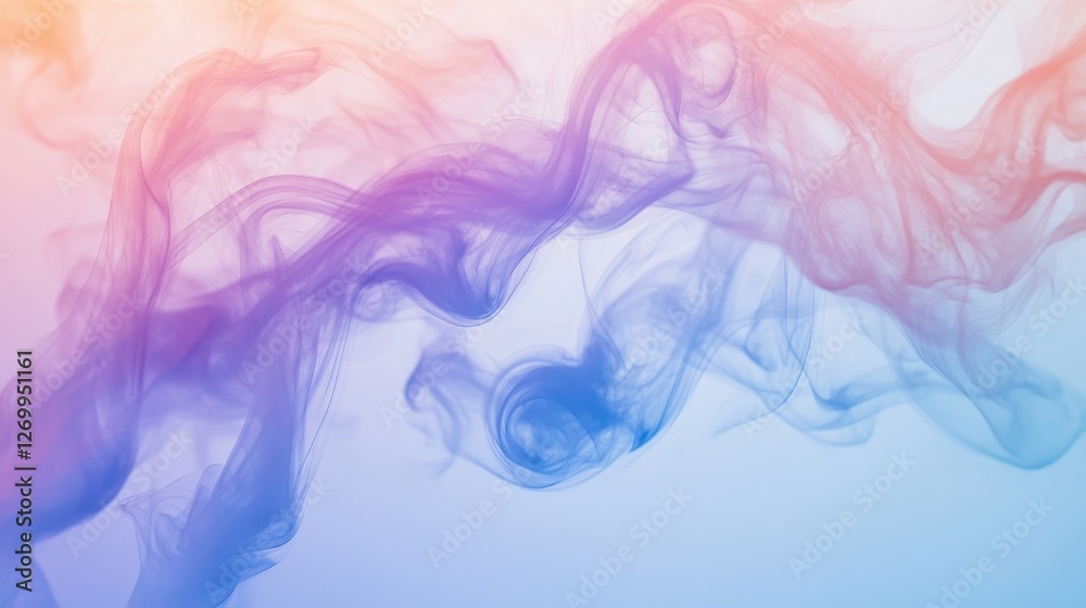Abstract swirling smoke in shades of pink and blue, creating a dreamy and ethereal atmosphere. Abstract swirling smoke in shades of pink and blue, creating a dreamy and ethereal atmosphere.