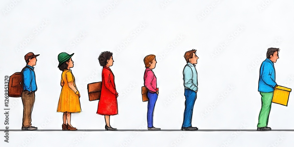 Fototapeta premium unemployed - job loss and unemployment after layoffs
