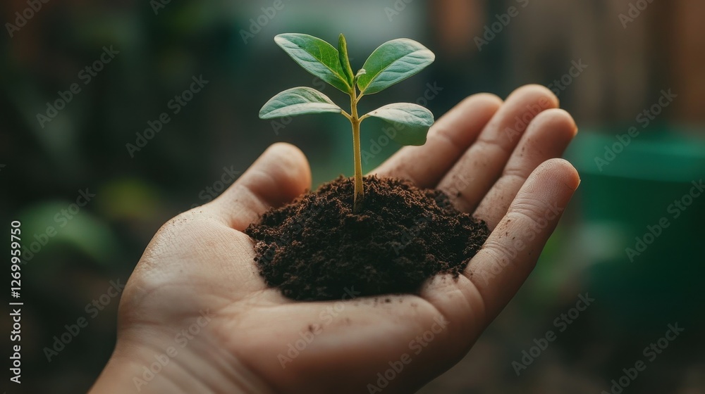 A close-up of a hand holding rich, dark soil with a small green plant sprouting, symbolizing hope and new beginnings. A close-up of a hand holding rich, dark soil with a small green plant sprouting, symbolizing hope and new beginnings.