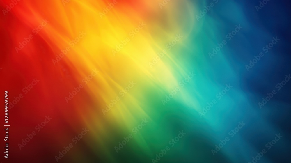 Vibrant abstract gradient showcasing a blend of red, orange, yellow, green, and blue hues, creating a dynamic and colorful visual experience.