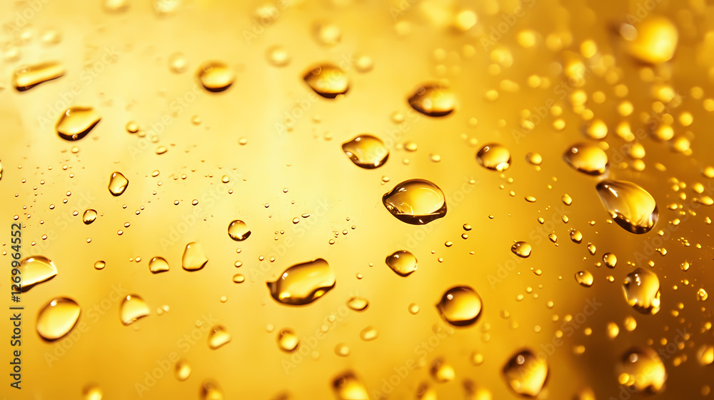 Water droplets on yellow glass surface forming a misty veil, reflection, water droplets. Glass Veil Sorcerers. Illustration Water droplets on yellow glass surface forming a misty veil, reflection, water droplets. Glass Veil Sorcerers. Illustration
