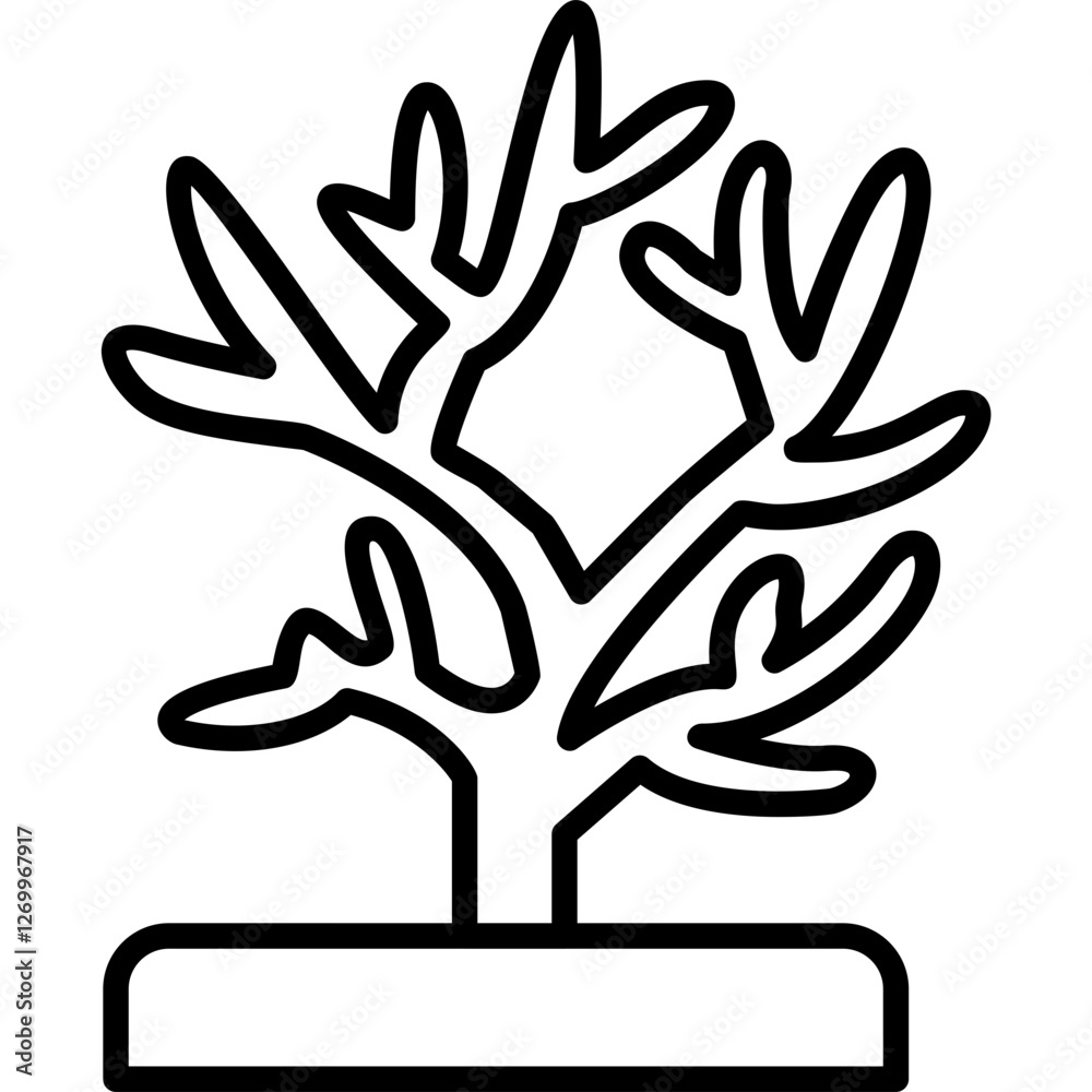 Obraz premium Coral Icon