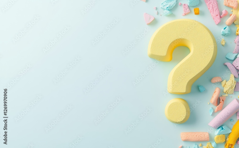 Faq problem solutions and chat symbols are often depicted by a cartoon question mark, generated using 3d rendering techniques Faq problem solutions and chat symbols are often depicted by a cartoon question mark, generated using 3d rendering techniques