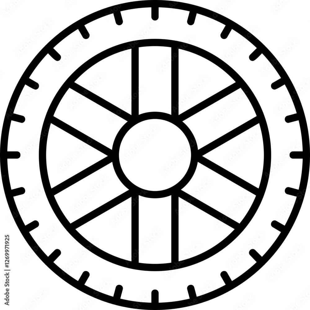 Fototapeta premium Tire Icon
