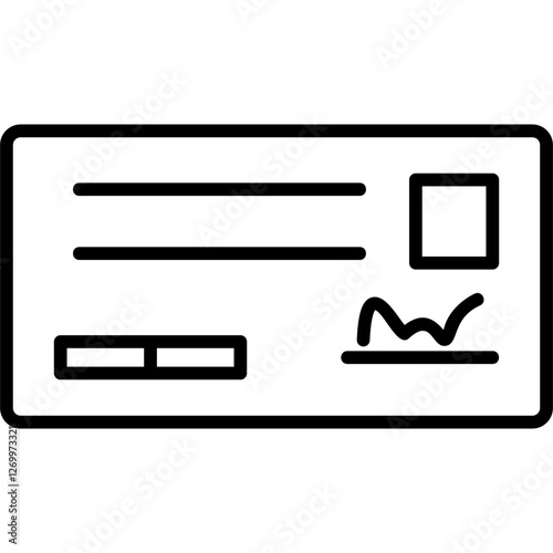 Cheque icon