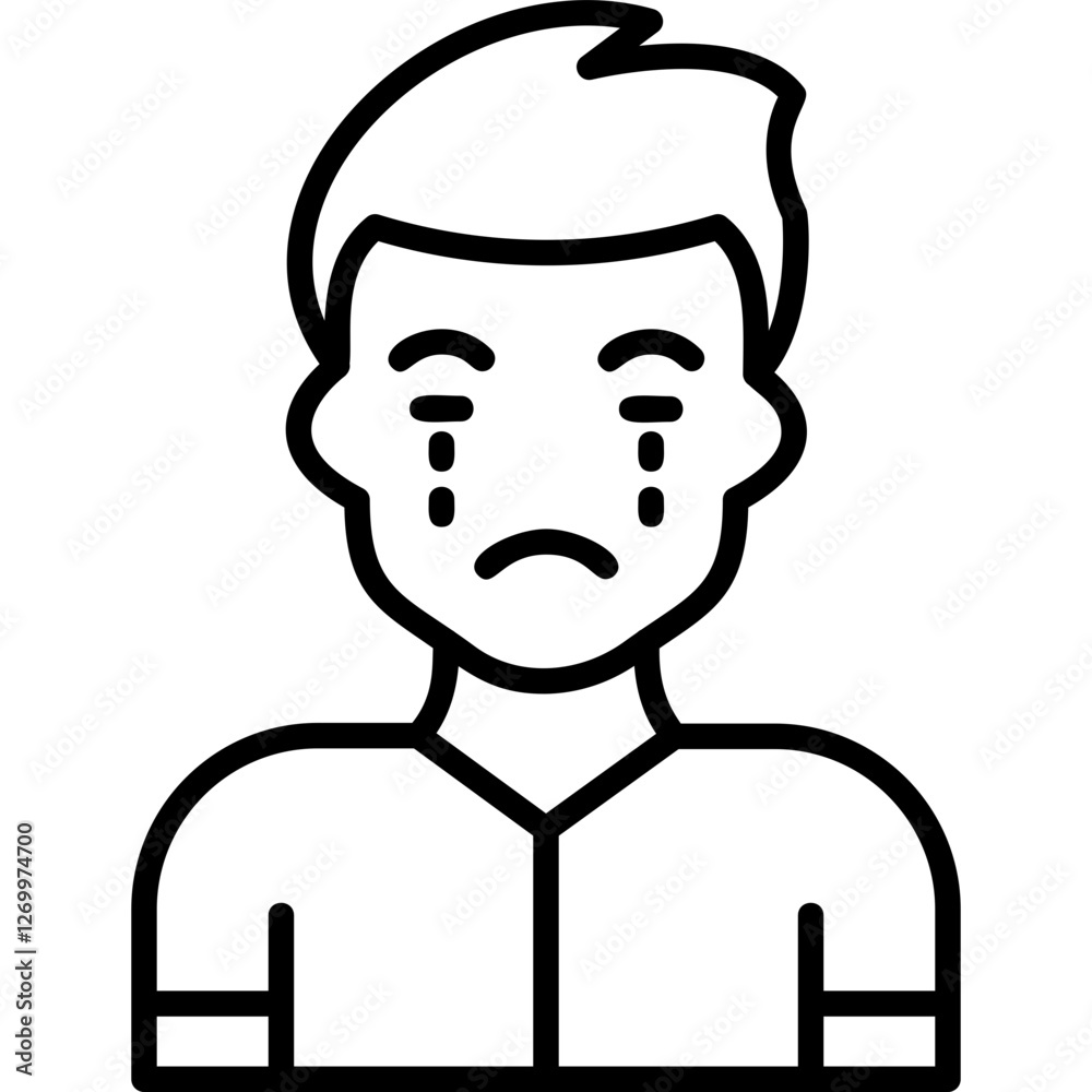 Obraz premium Cry icon