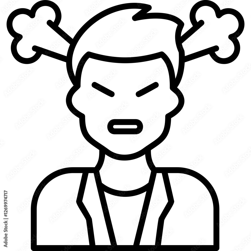 Obraz premium Anger icon